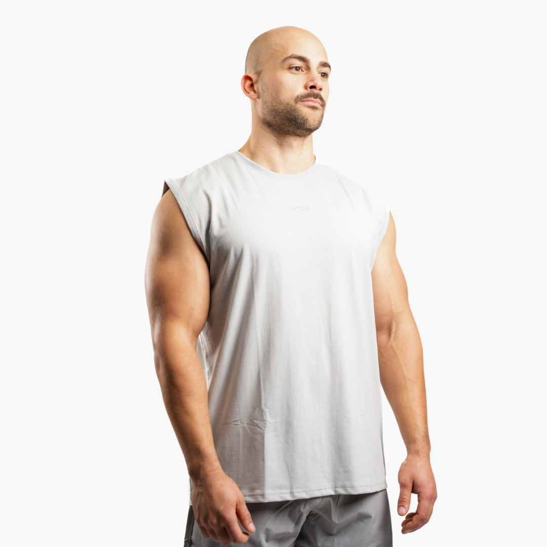 SportsTech men no sleeve (Light grey)