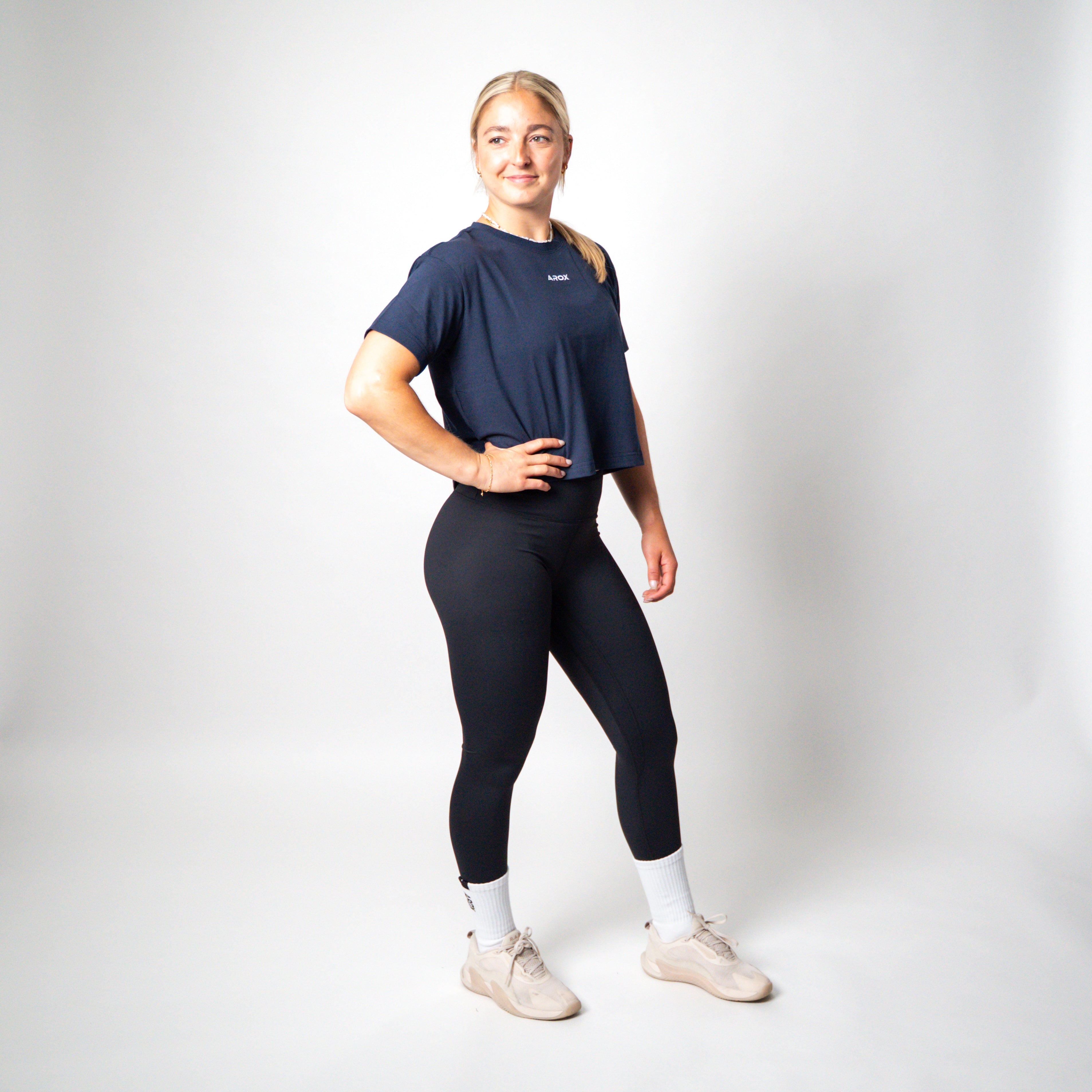 Women's sportstech box crop t-shirt rangergreen