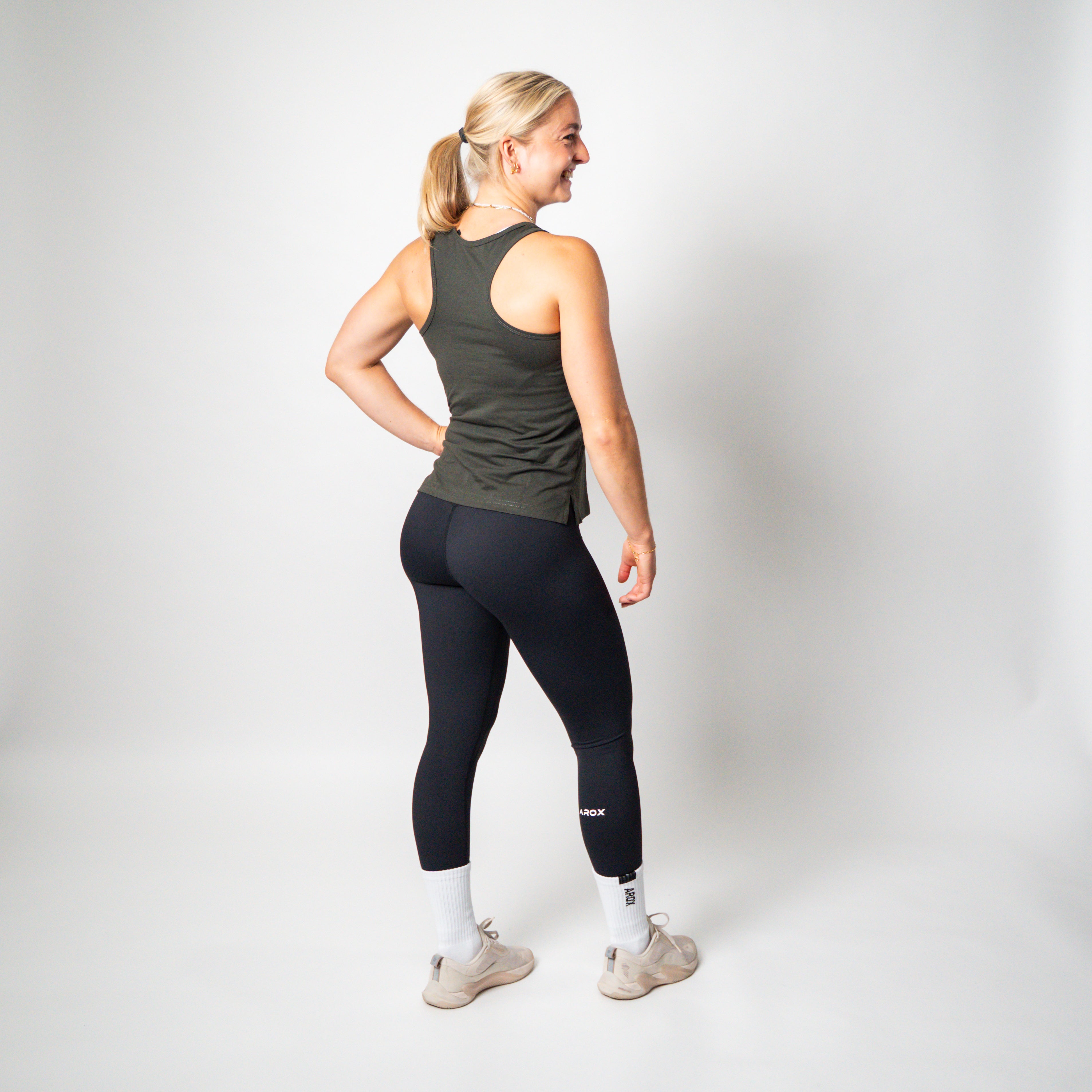 SportsTech women long top (Dark grey)