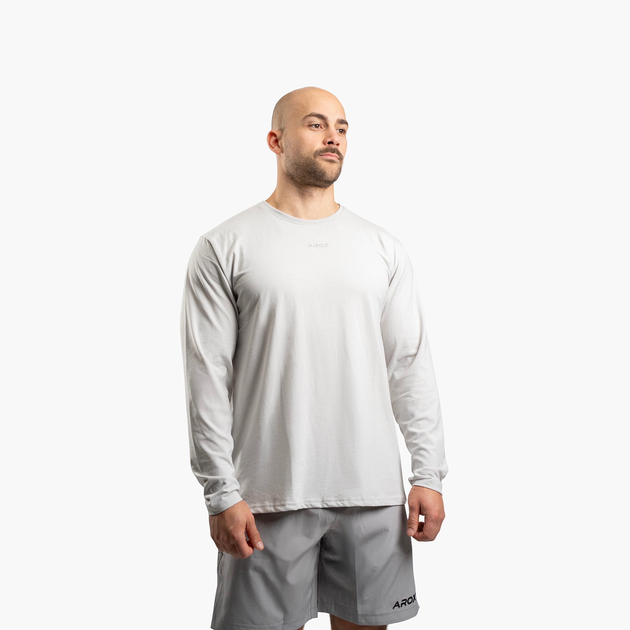SportsTech men long sleeve (Ljusgrå)