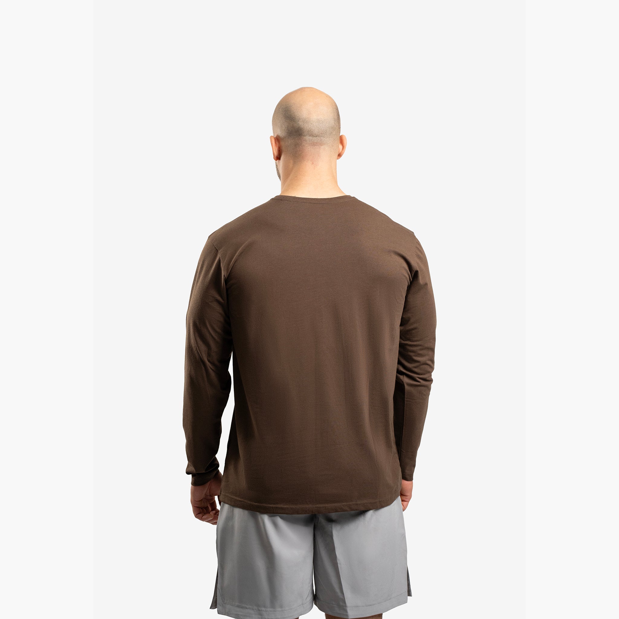 SportsTech men long sleeve (Mörkbrun)