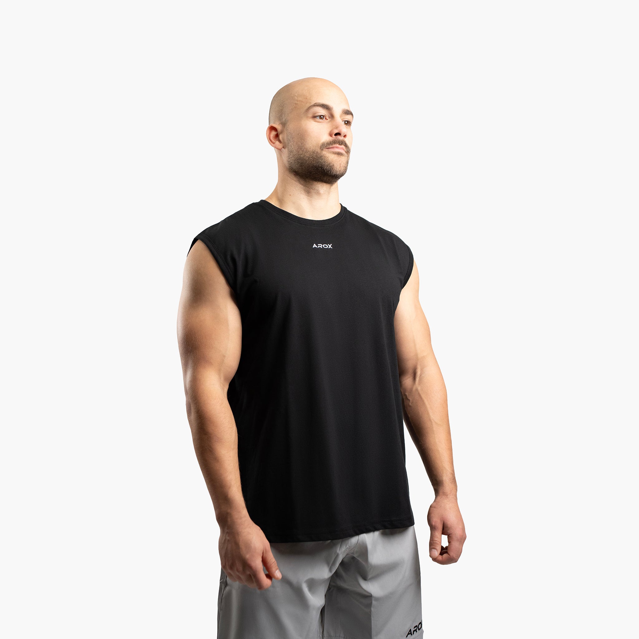 SportsTech men no sleeve (Svart)