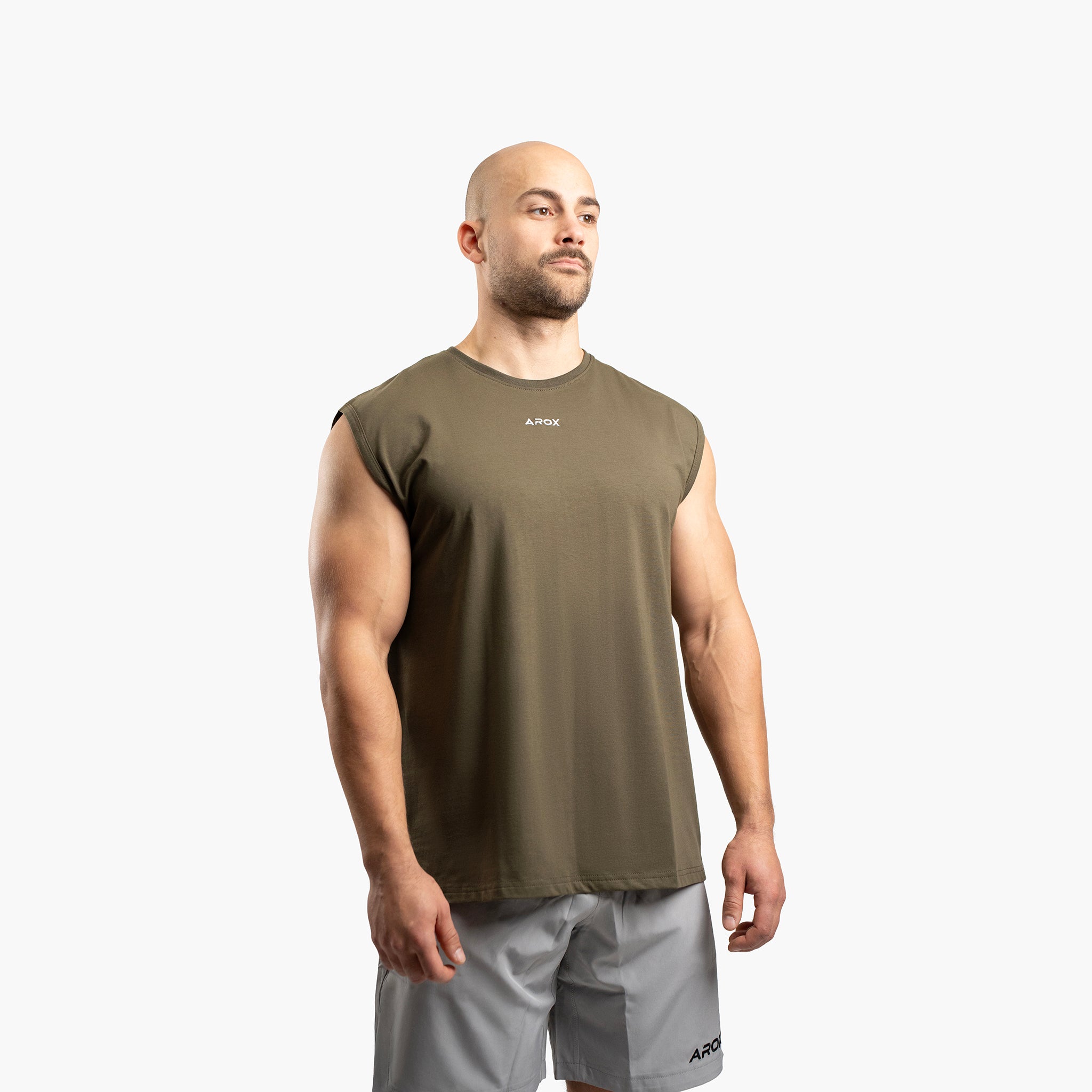 SportsTech men no sleeve (Grön)