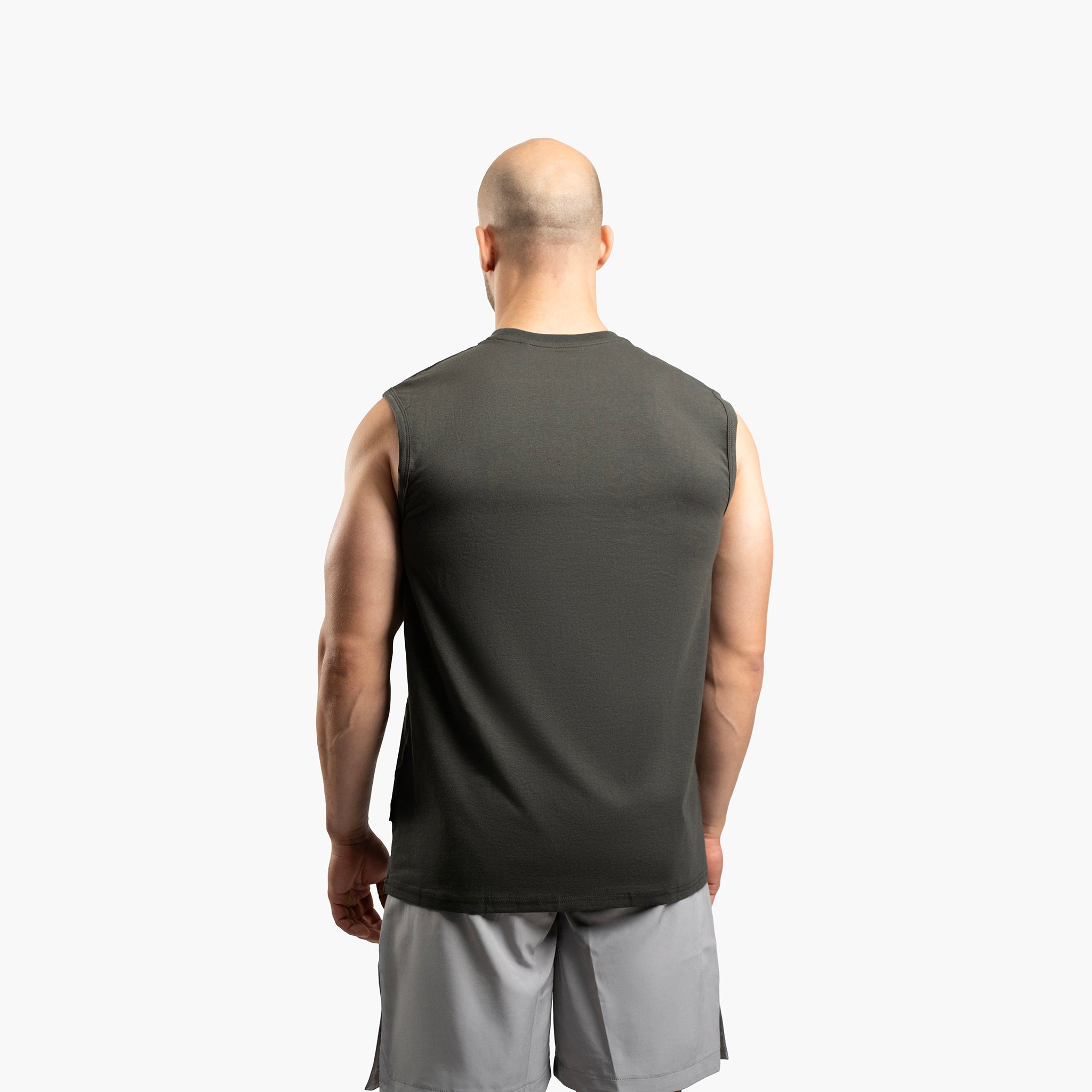 SportsTech men no sleeve (Mörkgrå)