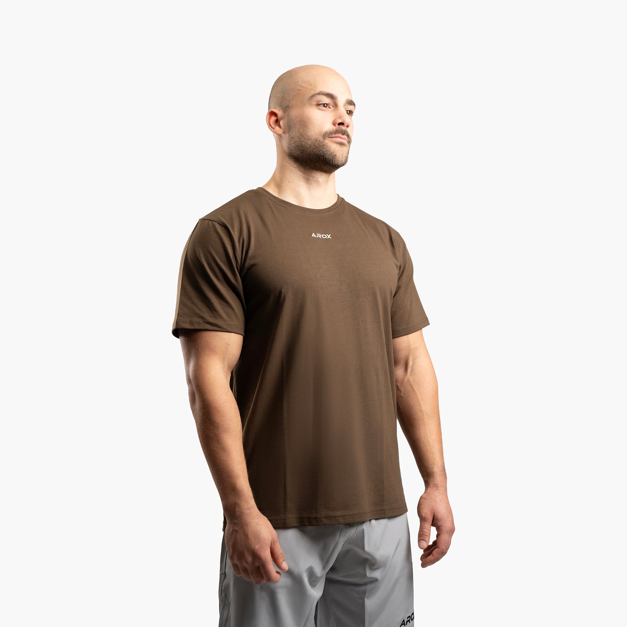 SportsTech unisex T-shirt (Mörkbrun)