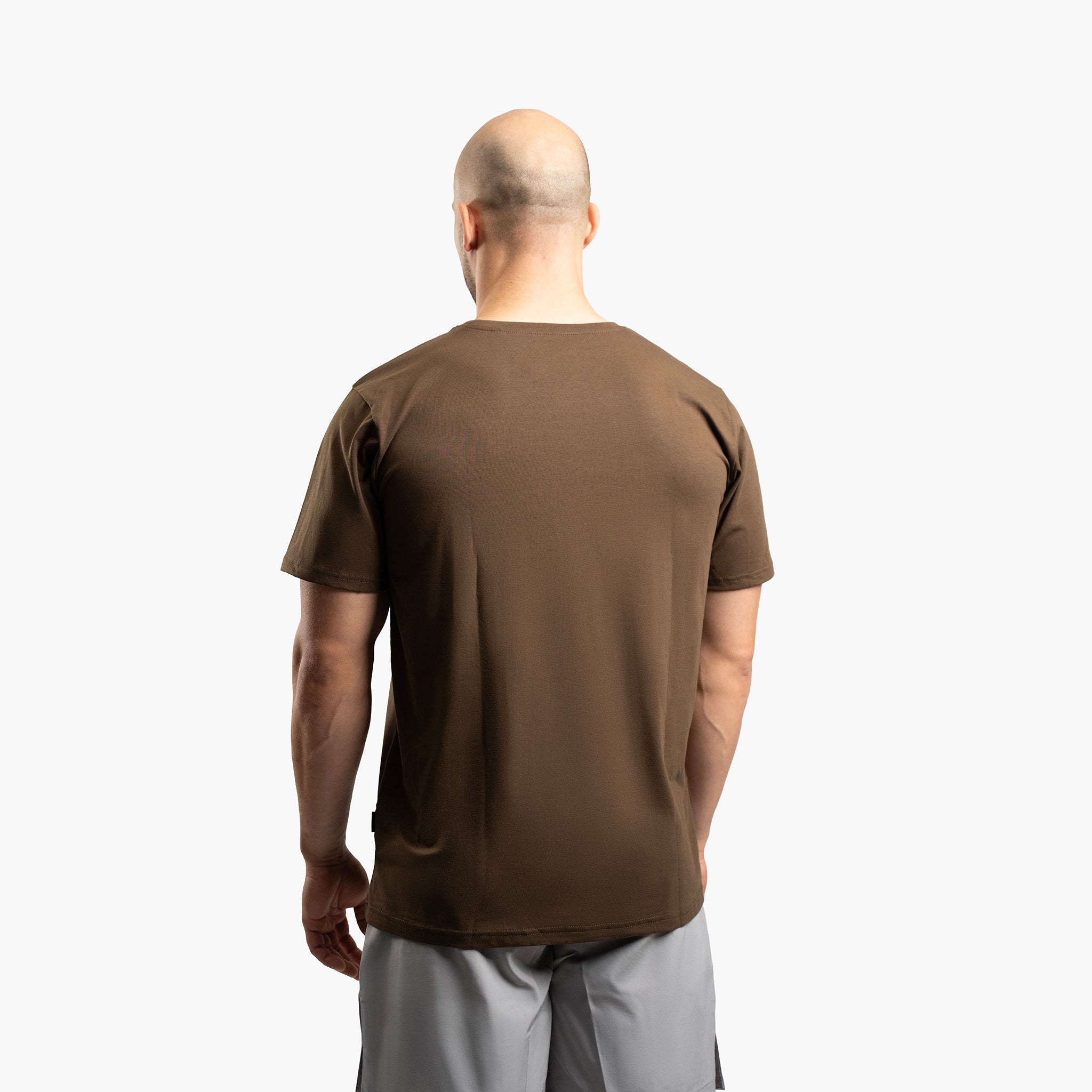 SportsTech unisex T-shirt (Mörkbrun)