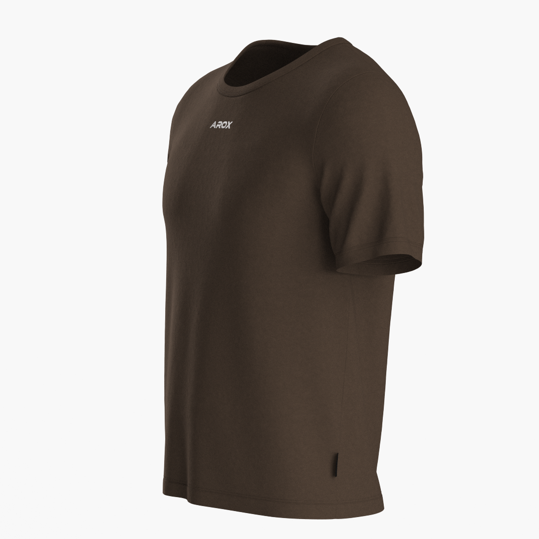 SportsTech unisex T-shirt (Mörkbrun)