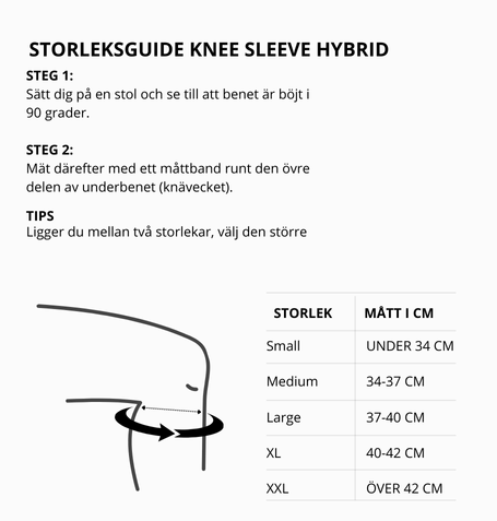 Hybrid knäskydd 5 mm (Marinblå)