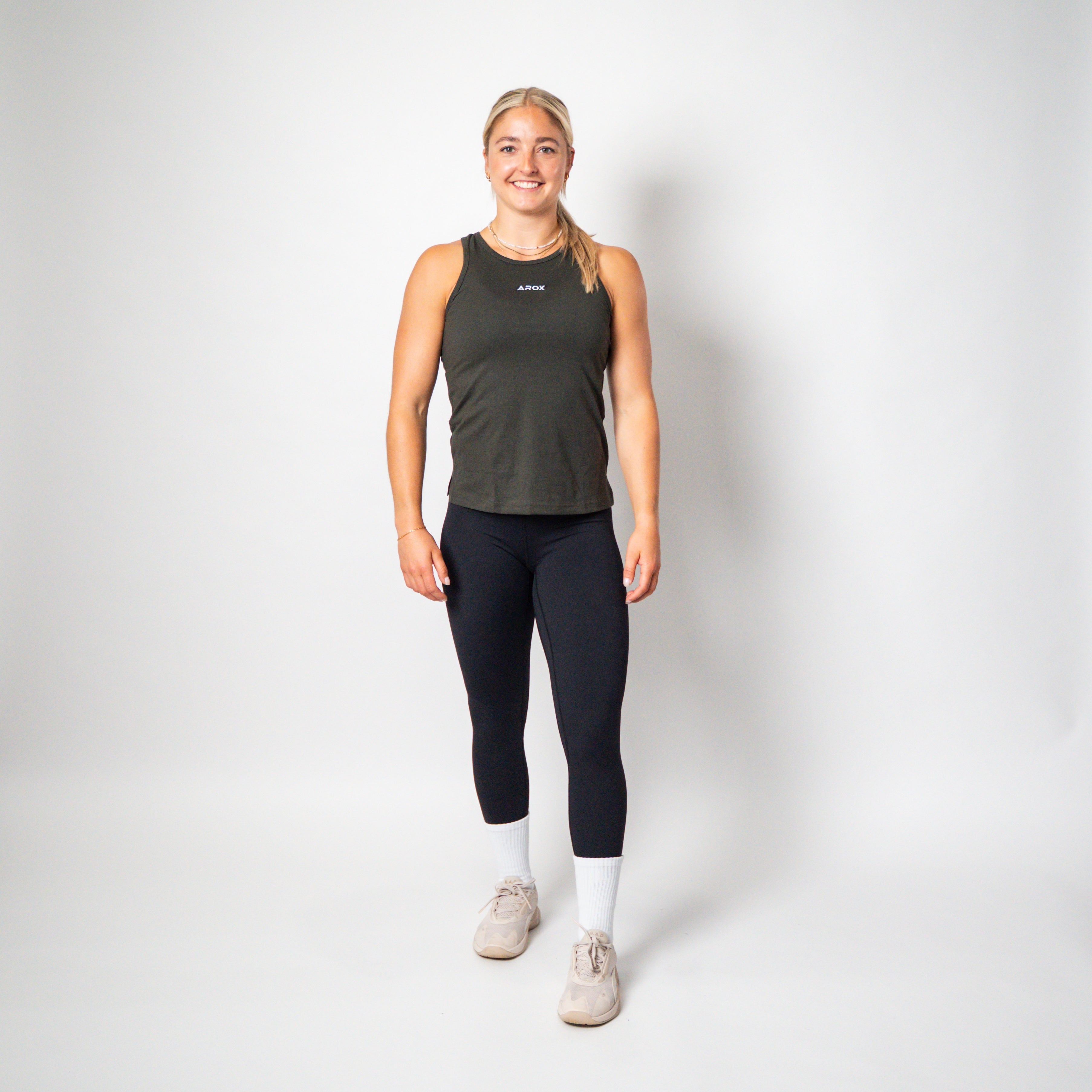 SportsTech women long top (Dark grey)