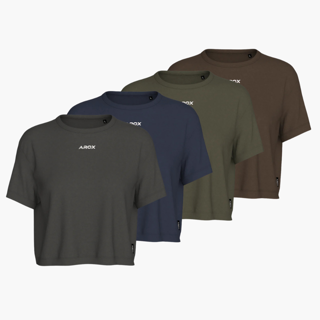 Mix 4 & pay for 2 - Womens box crop t-shirt