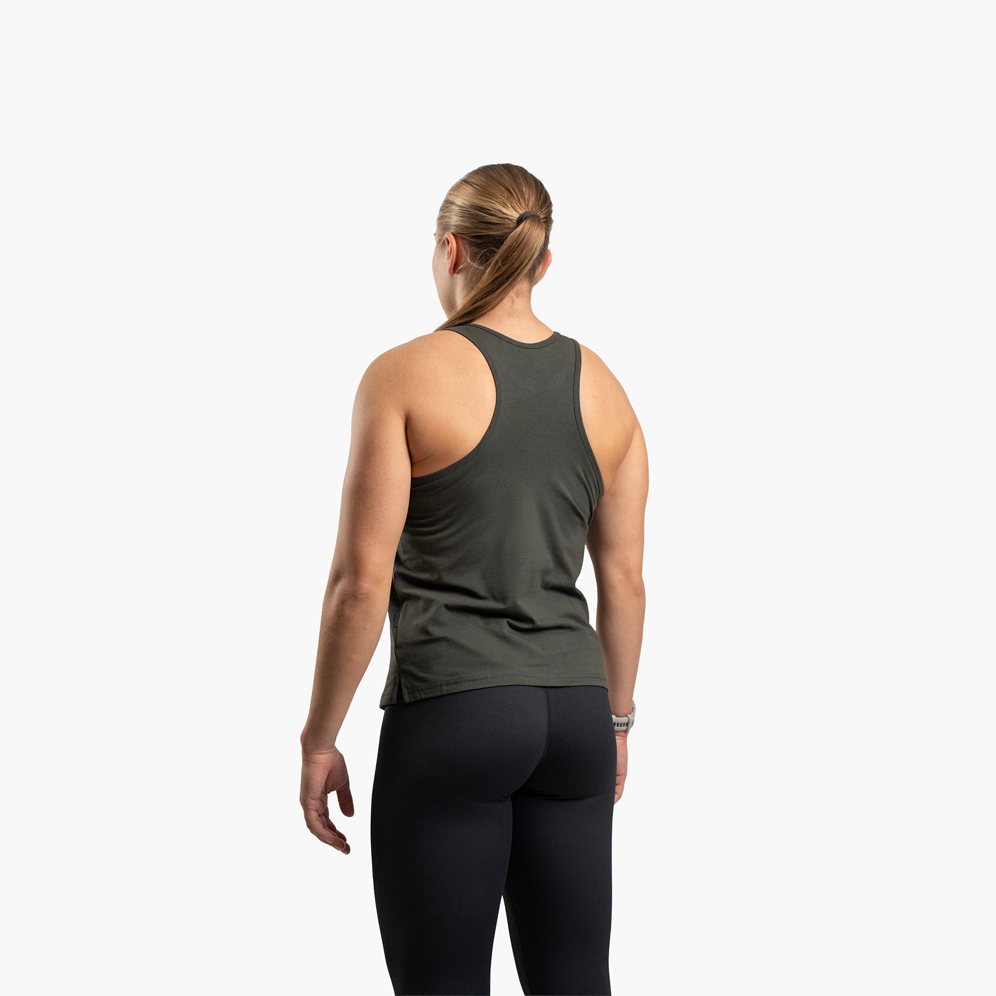 SportsTech women long top (Mörkgrå)