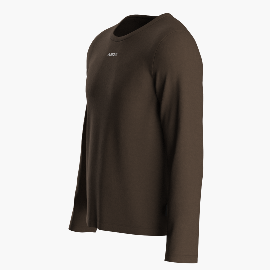 SportsTech men long sleeve (Dark brown)